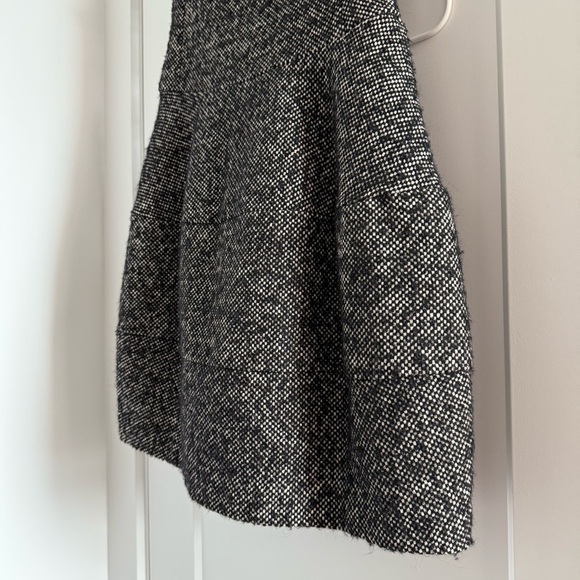 Michael Kors black & white wool tweed drop waist sheath dress - size 0 (XS) - Picture 5 of 8